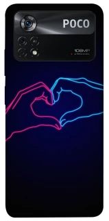 Чехол на Xiaomi Poco X4 Pro 5G Neon love фото 1 из 1