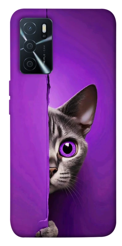 Чохол на Oppo A16s / A16 Кіт-підглядач фото 1 з 1