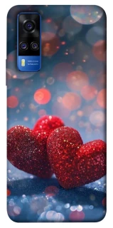 Чехол на Vivo Y51a Red hearts фото 1 из 1