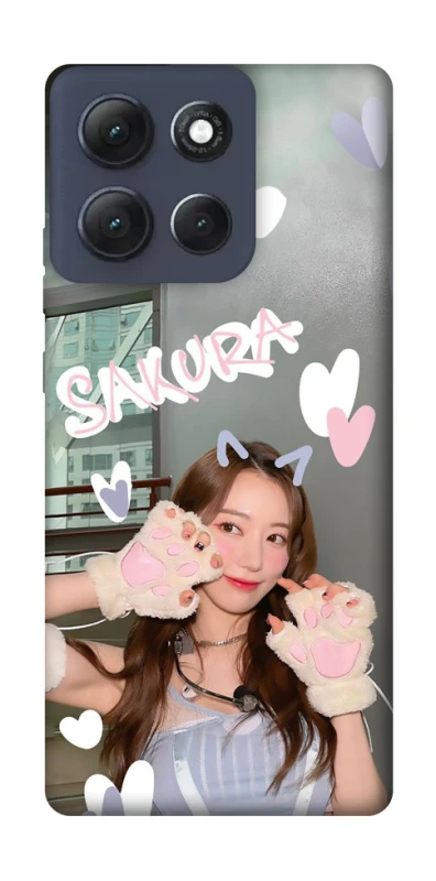 Чохол на Motorola Moto G86 Power Sakura - LE SSERAFIM фото 1 з 1