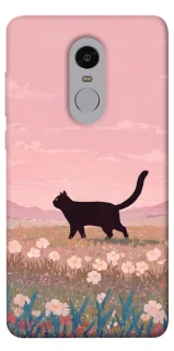 Чехол на Xiaomi Redmi Note 4X / Note 4 (Snapdragon) cat on a field фото 1 из 1