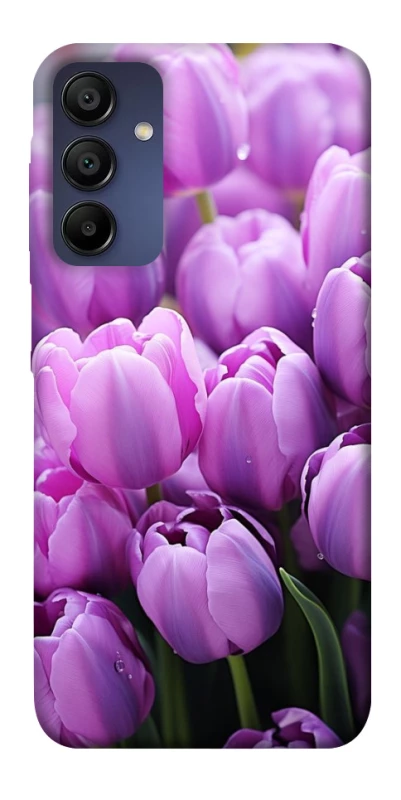 Чехол на Samsung Galaxy A15 4G/5G Фиолетовые тюльпаны фото 1 из 1