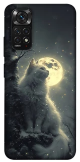 Чехол на Xiaomi Redmi Note 11 (Global) / Note 11S Кот под луной фото 1 из 1