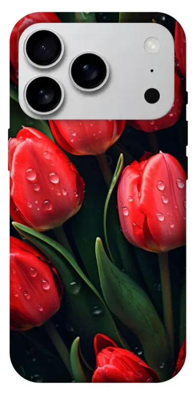 Чохол на Apple iPhone 18 Pro Max Червоні тюльпани фото 1 з 1