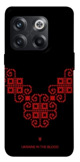 Чехол на OnePlus 10T Черно-красная вышиванка фото 1 из 1