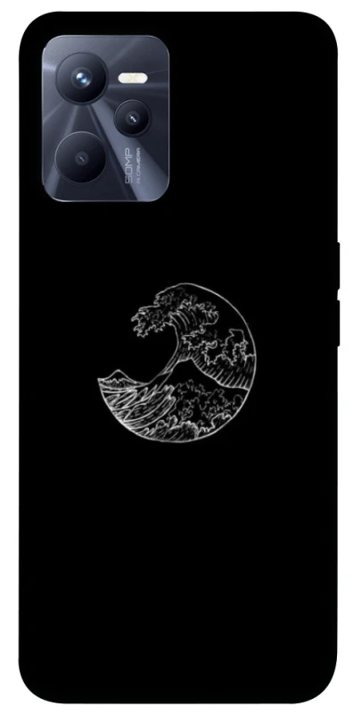 Чохол на Realme C35 Black tsunami фото 1 Чохол на Realme C35 Black tsunami фото 1 з 1