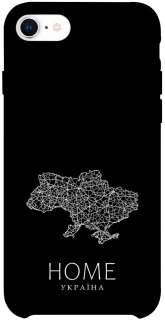 Чохол на Apple iPhone SE (2020) Ukraine black map фото 1 з 1