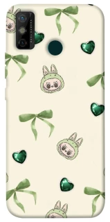 Чохол на TECNO Spark 6 Go Labubu Green Heart фото 1 з 1