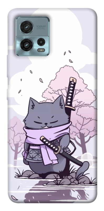 Чохол на Motorola Moto G72 Samurai cat фото 1 з 1
