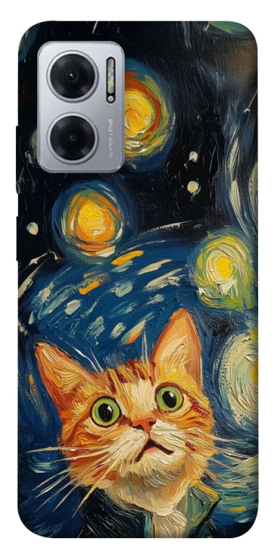 Чехол на Xiaomi Redmi Note 11E paint cat фото 1 из 1