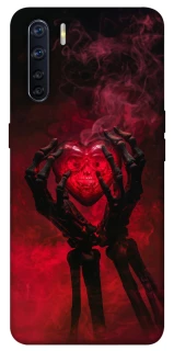 Чехол на Oppo A91 Heart in the hands of a skeleton фото 1 из 1