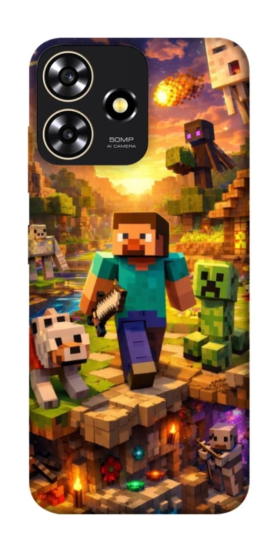 Чохол на ZTE Blade A73 4G Minecraft v6 фото 1 з 1