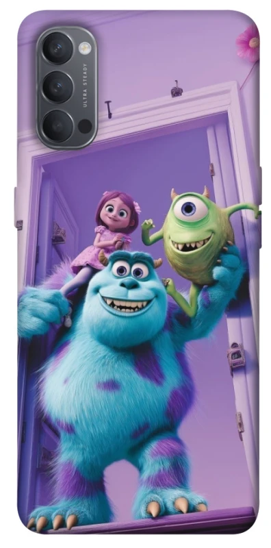 Чохол на Oppo Reno 4 Monsters friends фото 1 з 1