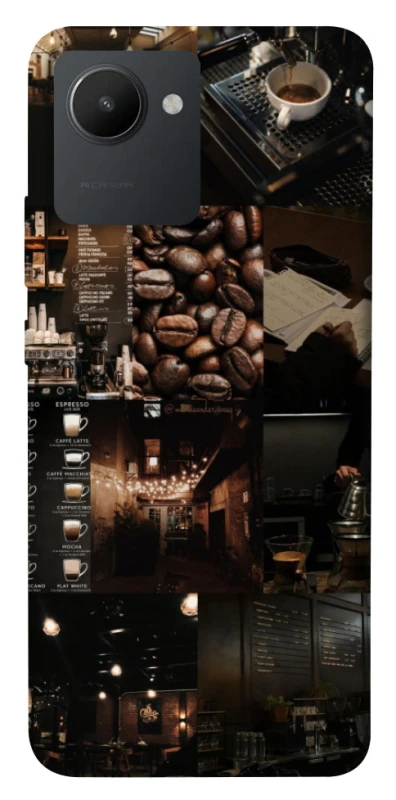 Чехол на Realme C30 Coffee collage ver.1 фото 1 из 1