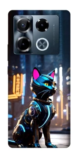 Чехол на Infinix Note 40 Pro 4G Cyber cat фото 1 из 1