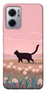 Чехол на Xiaomi Redmi Note 11E cat on a field фото 1 из 1