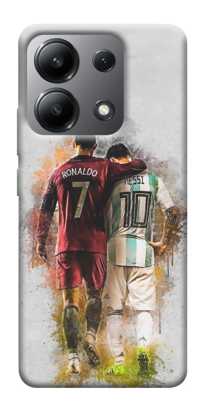 Чехол на Xiaomi Redmi Note 13 4G Ronaldo и Messi фото 1 из 1