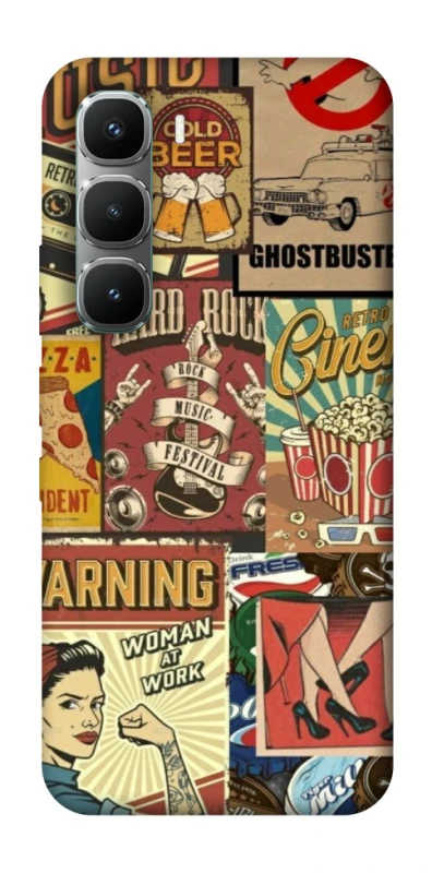 Чохол на Infinix Hot 60 Pro Retro collage ver.2 фото 1 з 1