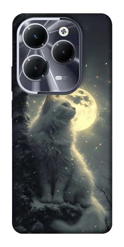 Чохол на Infinix Hot 40 Кіт під місяцем фото 1 з 1