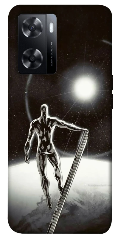 Чохол на Oppo A77s Срібний серфер фото 1 з 1