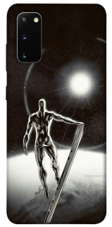 Чехол на Samsung Galaxy S20 Серебряный сёрфер фото 1 из 1