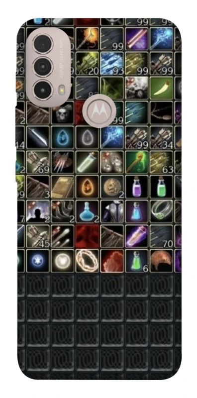 Чохол на Motorola Moto E40 Inventory menu ver.2 фото 1 з 1