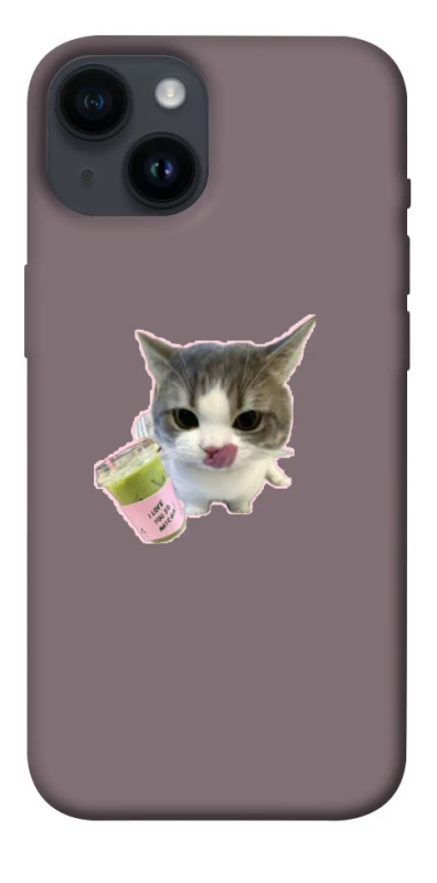 Чохол на Apple iPhone 14 (6.1") cat matcha фото 1 з 1