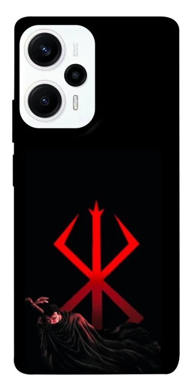 Чохол на Xiaomi Poco F5 / Note 12 Turbo Berserk Red Logo фото 1 з 1