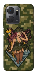 Чохол на Huawei Honor X7a Military Waifu фото 1 з 1