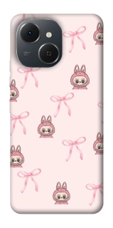 Чохол на TECNO Spark 40C Pink bows and Labubus фото 1 з 1