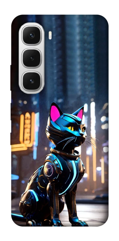 Чехол на Infinix Hot 60i Cyber cat фото 1 из 1