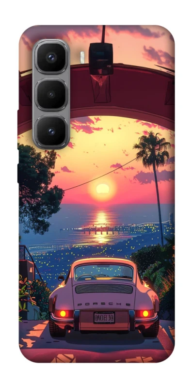 Чохол на Infinix Hot 60 Pro+ Porsche at sunset фото 1 з 1