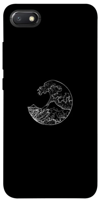 Чохол на Xiaomi Redmi 6A Black tsunami фото 1 Чохол на Xiaomi Redmi 6A Black tsunami фото 1 з 1