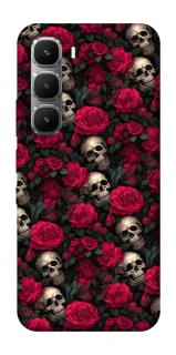 Чохол на Infinix Hot 60 Pro Черепа та рози фото 1 з 1