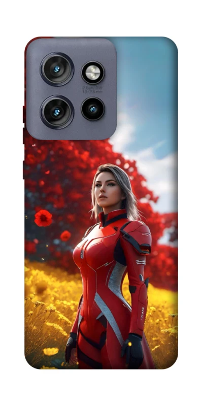 Чехол на Motorola Edge 50 Neo Cyber space girl ver.5 фото 1 из 1