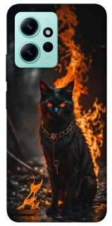 Чехол на Xiaomi Redmi Note 12 4G Огненный кот фото 1 из 1