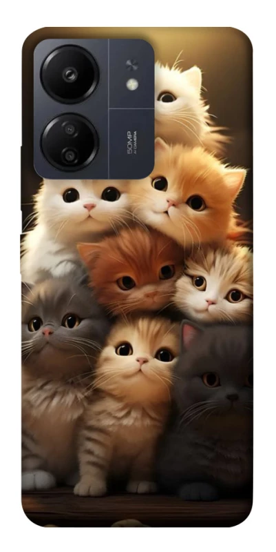 Чехол на Xiaomi Poco C65 Чехол Kittie Love v2 фото 1 из 1