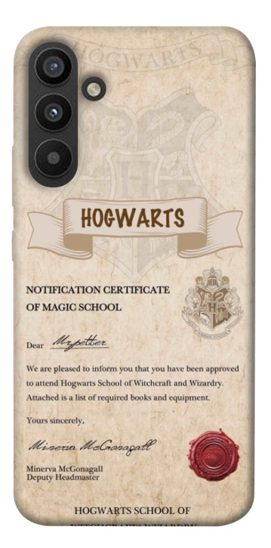 Чехол на Samsung Galaxy A34 5G The Hogwarts acceptance letter фото 1 из 1