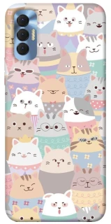 Чохол на TECNO Spark 8P Funny Kittens ver.2 фото 1 з 1