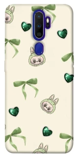 Чохол на Oppo A5 (2020) / Oppo A9 (2020) Labubu Green Heart фото 1 з 1