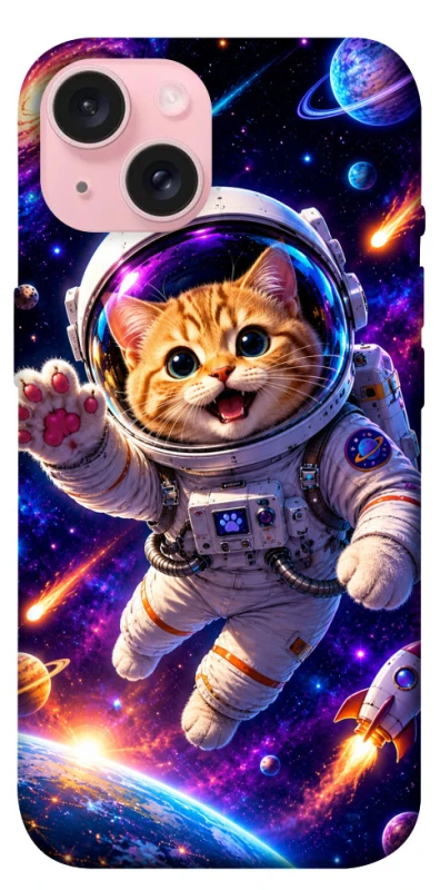 Чохол на Apple iPhone 15 (6.1") Space Cat фото 1 з 1