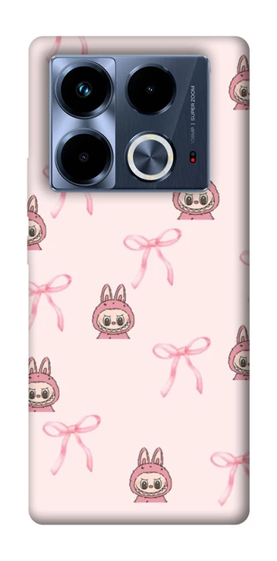 Чохол на Infinix Note 40 4G Pink bows and Labubus фото 1 з 1