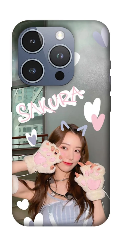 Чехол на Apple iPhone 16 Pro Sakura - LE SSERAFIM фото 1 из 1