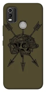 Чехол на Nokia C21 Plus Mil skull фото 1 из 1
