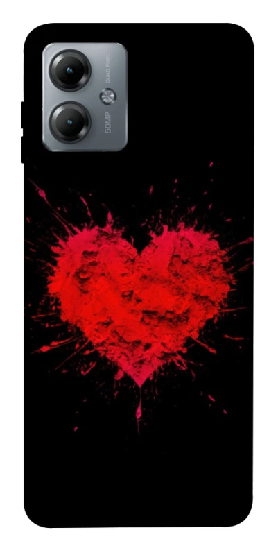 Чохол на Motorola Moto G14 Splash heart фото 1 з 1