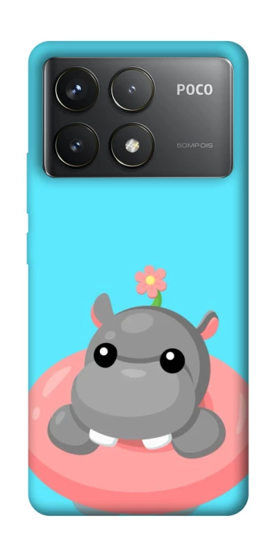 Чохол на Xiaomi Poco F6 Pro Adopt Me Hippo Floatie фото 1 з 1