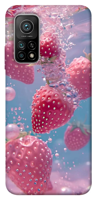 Чехол на Xiaomi Mi 10T Клубника в воде фото 1 из 1