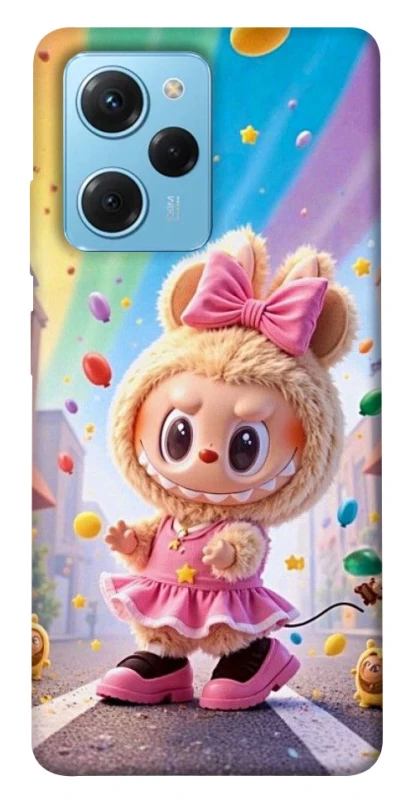 Чохол на Xiaomi Poco X5 Pro 5G Labubu rainbow фото 1 з 1