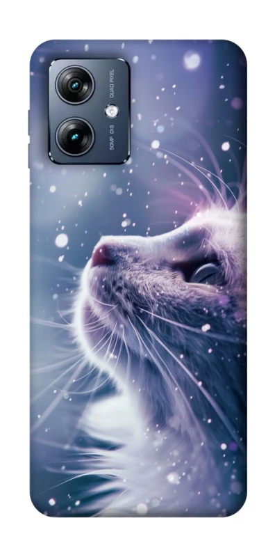 Чехол на Motorola Moto G54 Power Snow cat фото 1 из 1