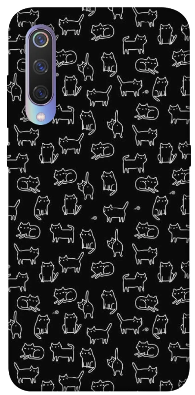 Чохол на Xiaomi Mi 9 Black Cats фото 1 з 1
